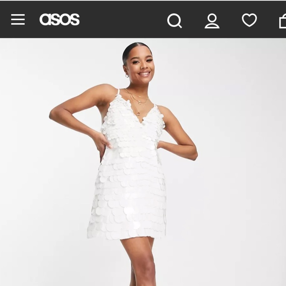 Asos embellished mini dress